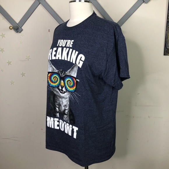 KITTY graphic T-shirt, “you’re freaking Meowt” - Picture 3 of 7